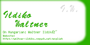 ildiko waltner business card